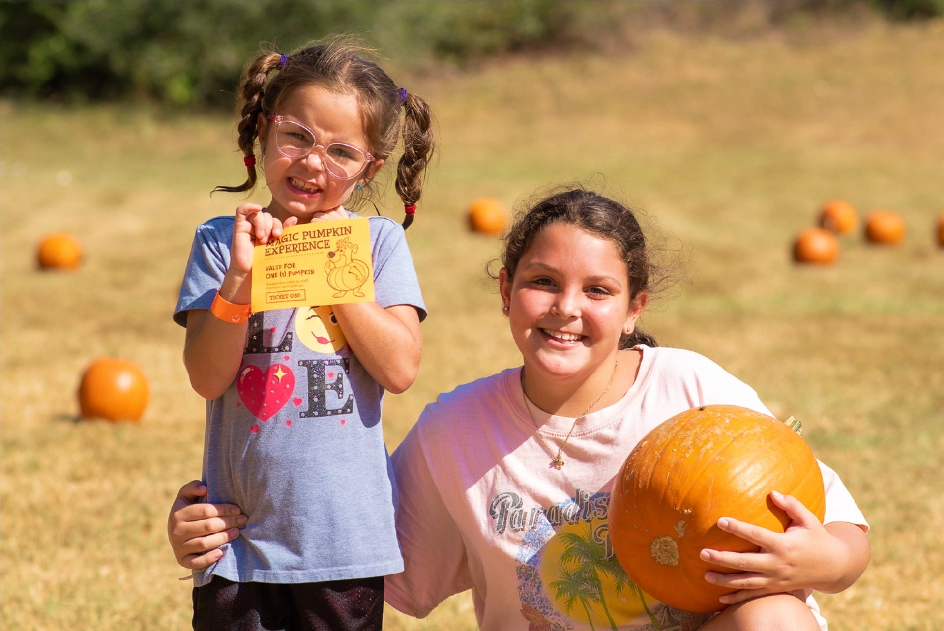 Kids with Pumpkins